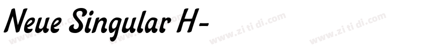 Neue Singular H字体转换